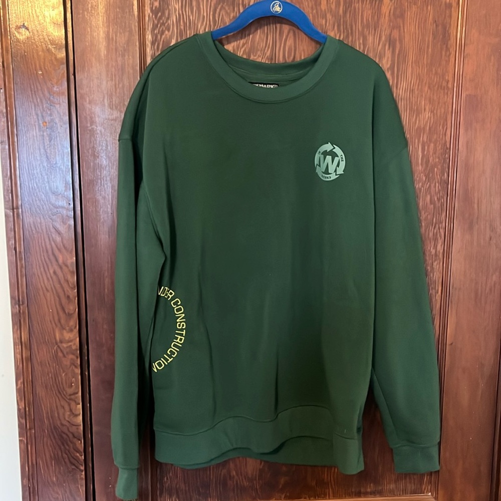 Green Oversized Crewneck
